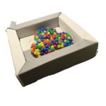 Foam Ball pit Grey and White 120x120cm Softplay Toys4kids