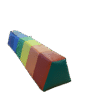 Baby foam play Balancing beam gymnastic rainbow pattern - Image 5