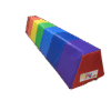 Baby foam play Balancing beam gymnastic rainbow pattern - Image 3