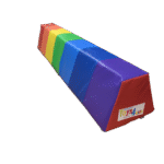 Baby foam play Balancing beam gymnastic rainbow pattern