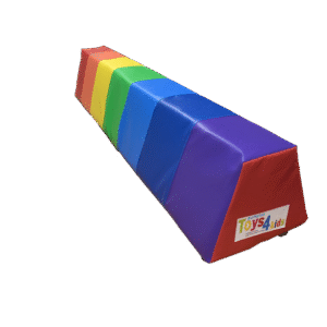 Baby foam play Balancing beam gymnastic rainbow pattern