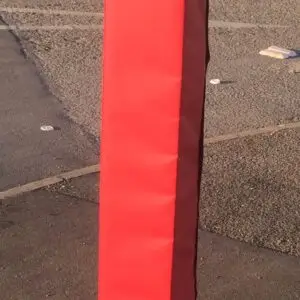 Column padding for building safety equipment