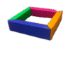 Sensory ball pool green orange purple pink 4ftx4ft free inner mat - Image 3