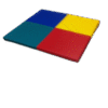 Play Mat toddlers 4 Colours one piece 4ftx4ft - Image 2