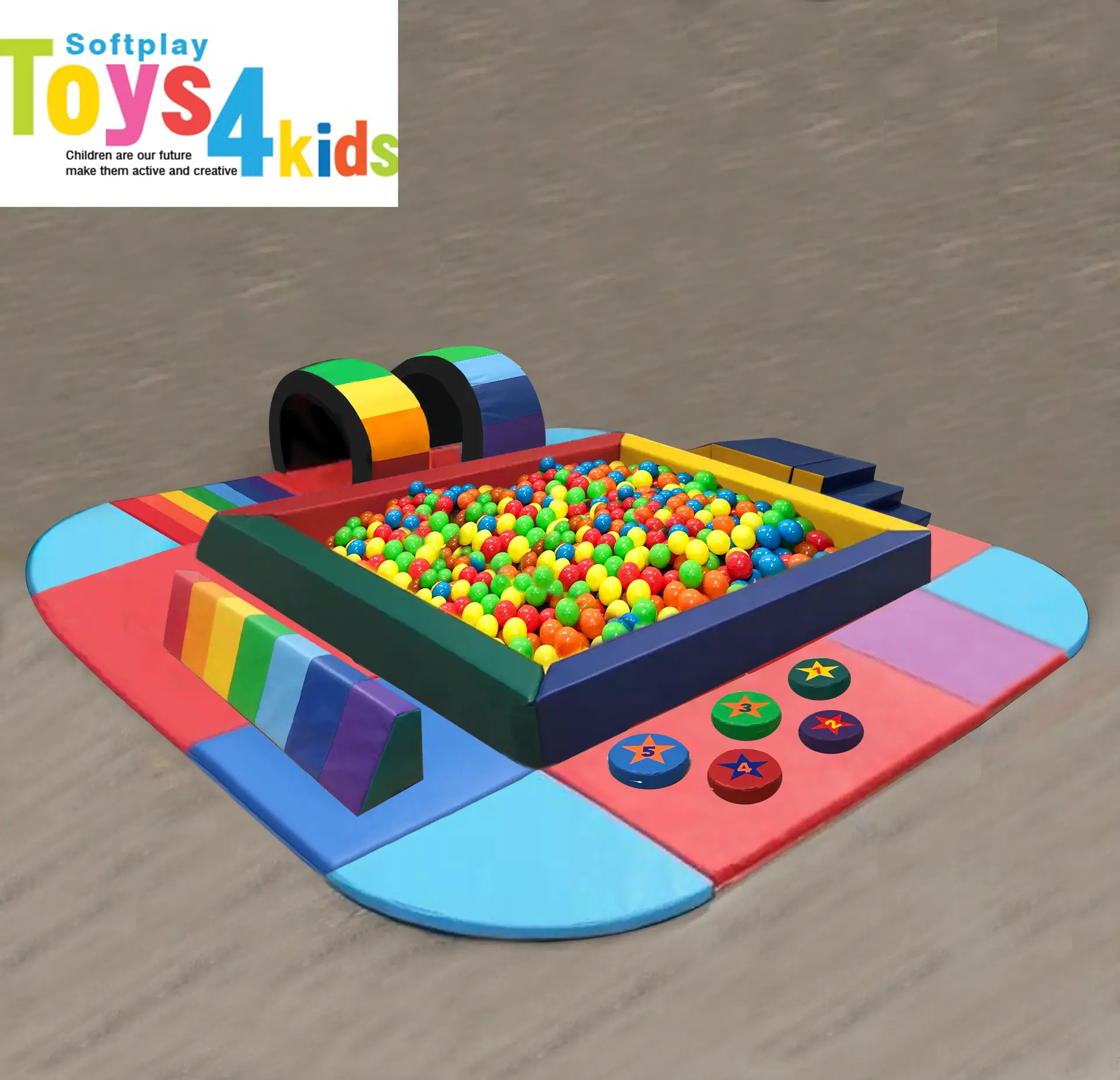 Indoor Soft play Centre equipment set with Large kids ball pit - Image 2