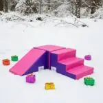 Soft play Step Slide Cuboid PVC foam made