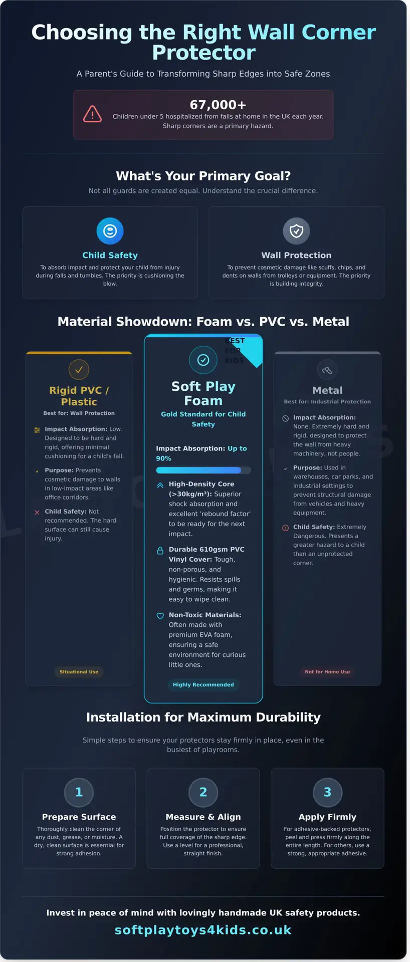 Wall Corner Protector Guide 2026: Safety Meets Soft Play - Infographic