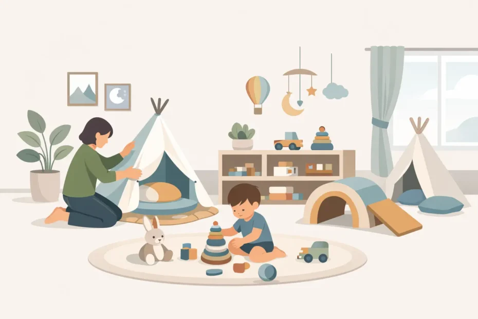 How to Set Up Toddler Play Zone at Home