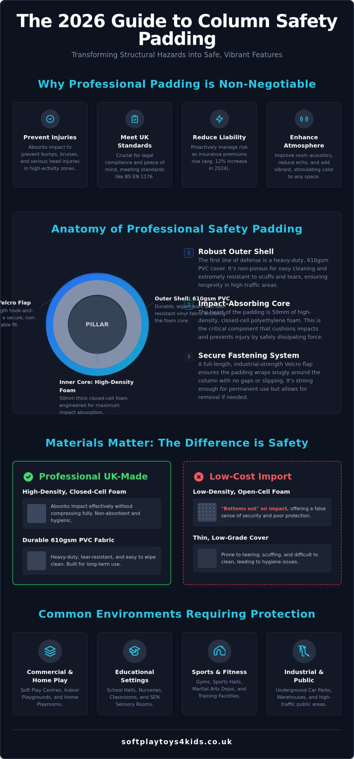 Column Padding: The Ultimate Safety Guide for Play Areas & Schools (2026)